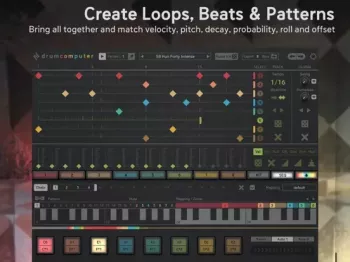 Sugar Bytes DrumComputer Synthetic Beats v1.3.6 for iPad [iOS] 屏幕截图